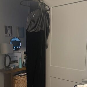 Elegant Black velvet jumpsuit